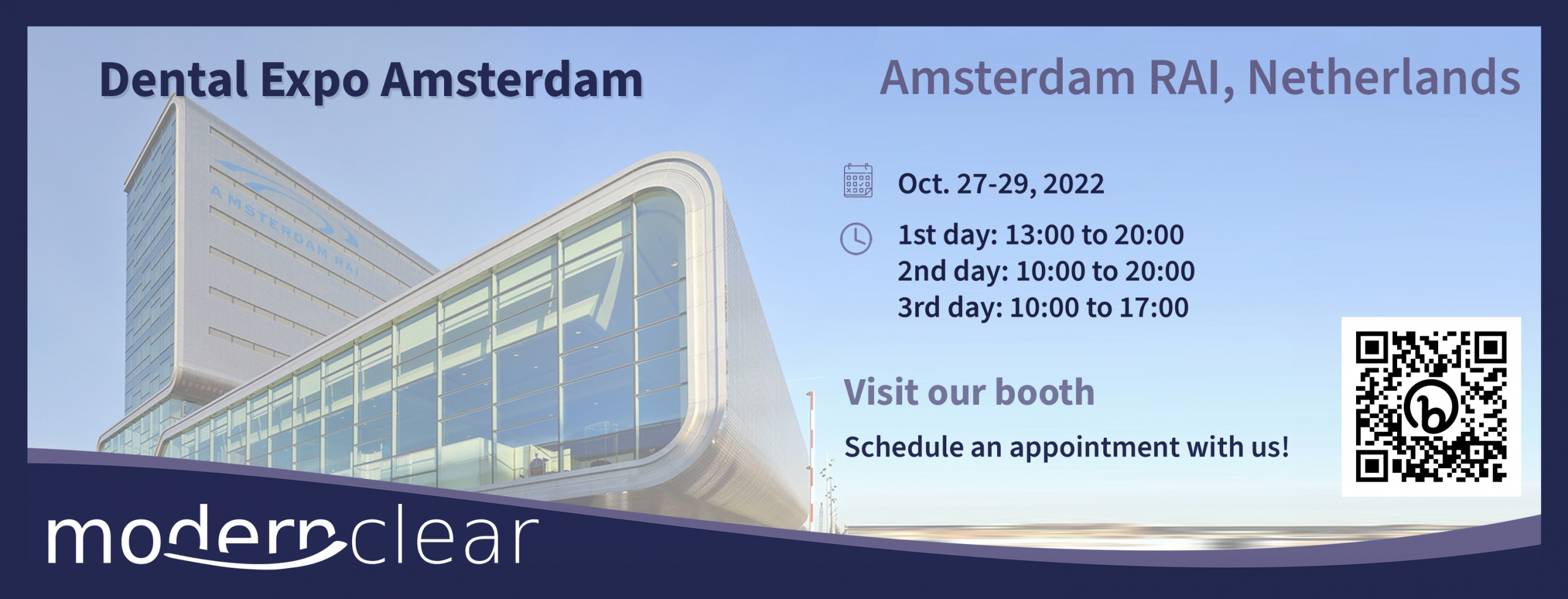 Event in October Amsterdam October 27-29, 2022 Dental Expo Amsterdam RAI, Netherlands